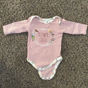 Flower Child 0-3 Month Onsie